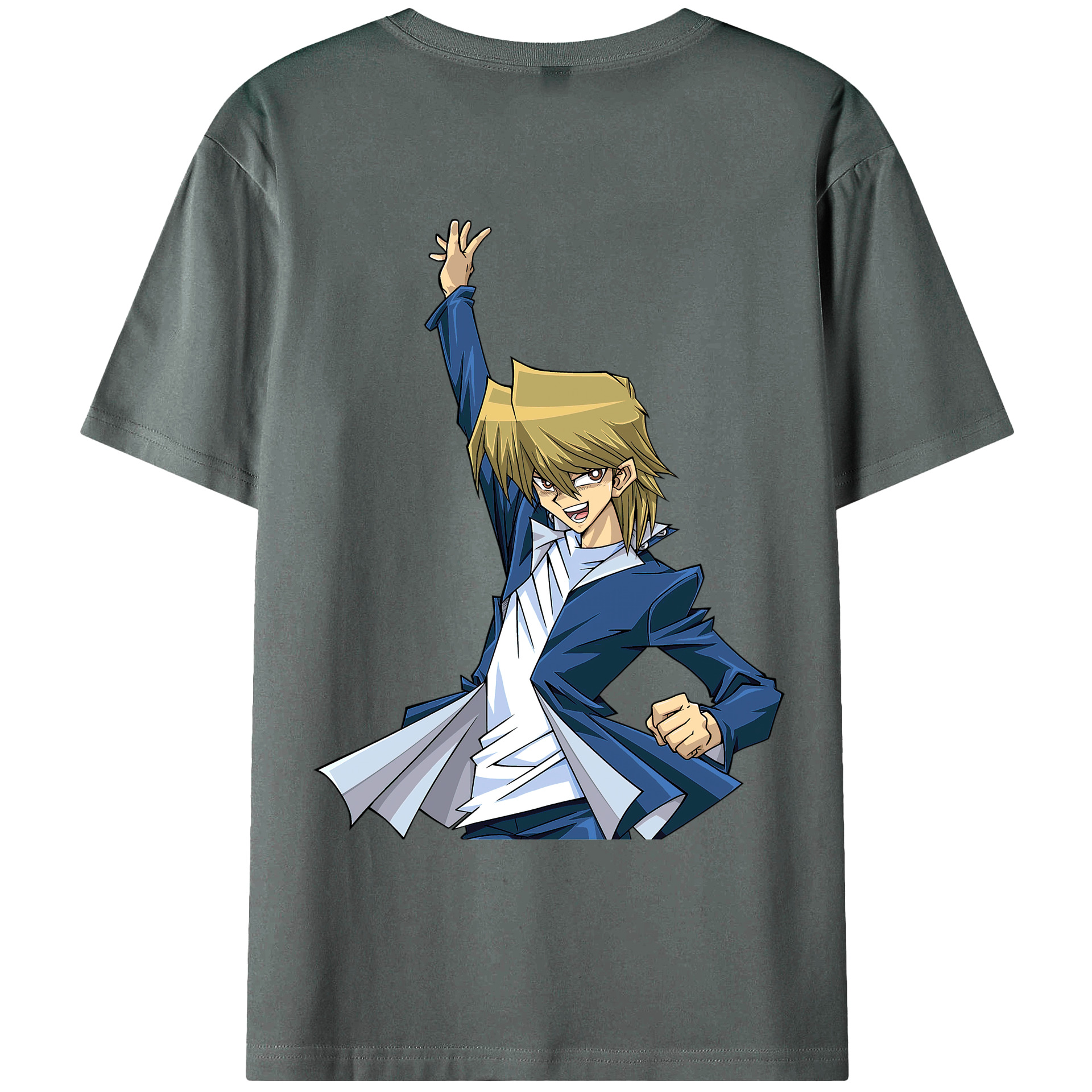 （画像用） 遊☆戯☆王 Yu-Gi-Oh! 綿100％ メンズ半袖Tシャツ（バックプリント） 通気性